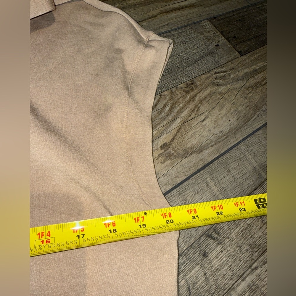 Tan Sleeveless Zip-Up Bailey 44 Medium EUC - Picture 4 of 6